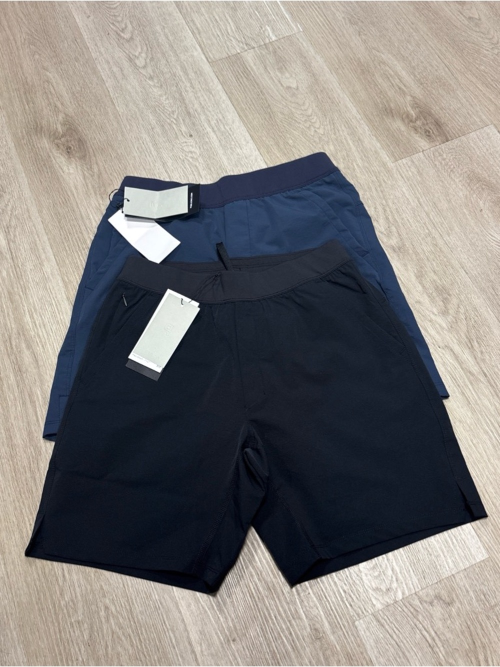 Lot of 2 Public Rec Flex Short Mens 28x7.5  Navy Lined Hybrid Athletic